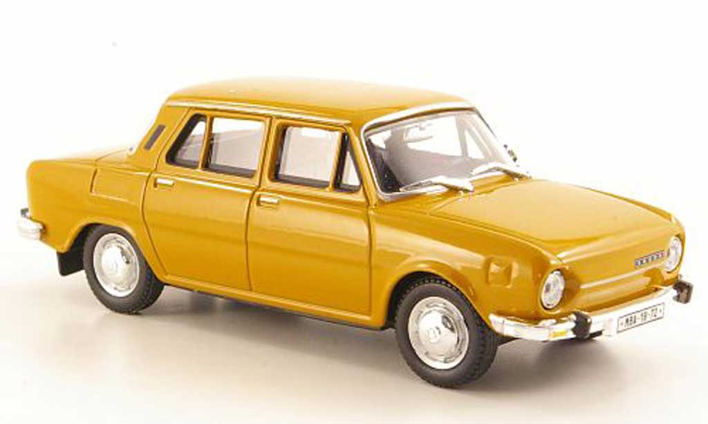 Skoda 110 1/43 Abrex L brown 1969 diecast model cars