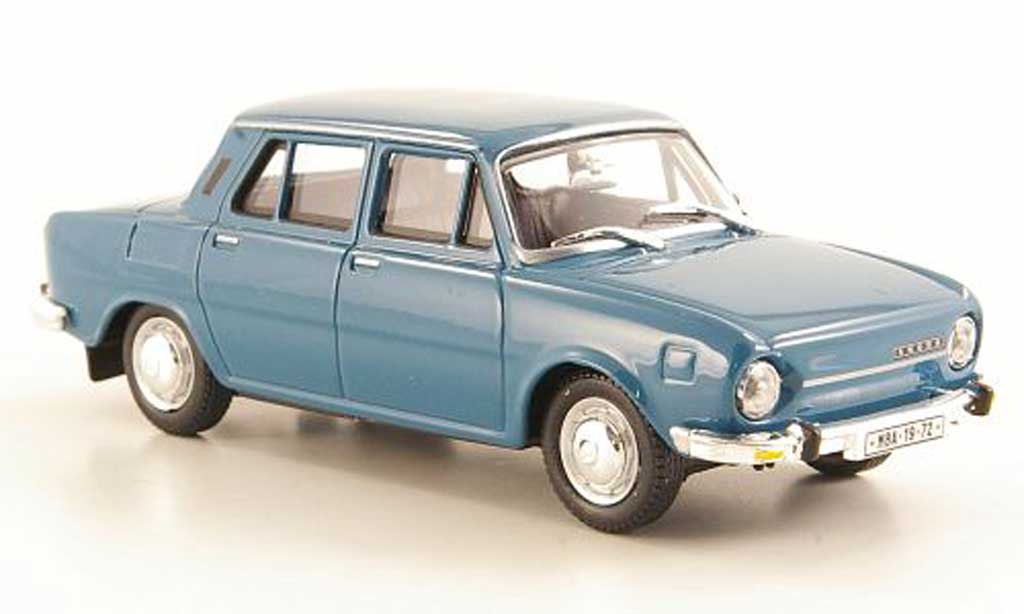 Skoda 110 1/43 Abrex bluegrey 1969 diecast model cars