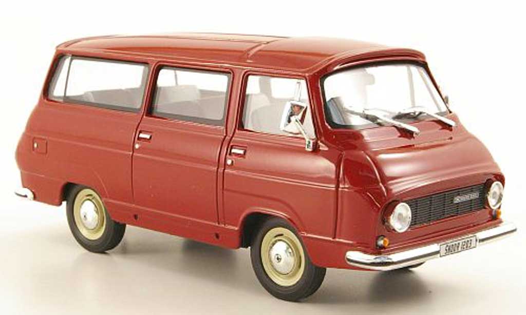 Skoda 1203 1/43 Abrex Lieferwagen red diecast model cars