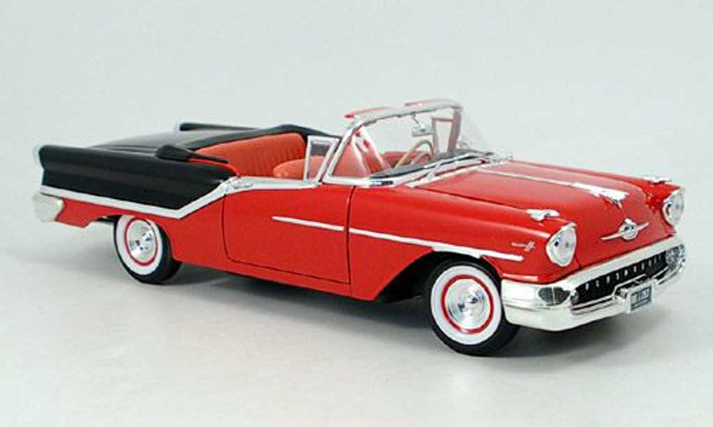 Oldsmobile Super 88 1/18 Yat Ming red black 1957 diecast model cars