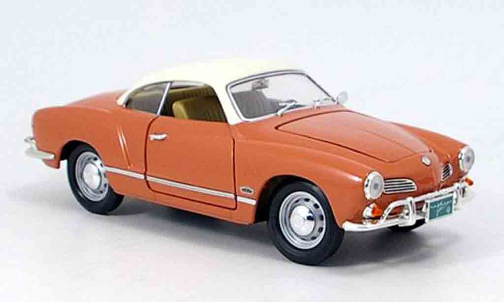 Volkswagen Karmann 1/18 Yat Ming ghia brown et blanc 1966 diecast model cars