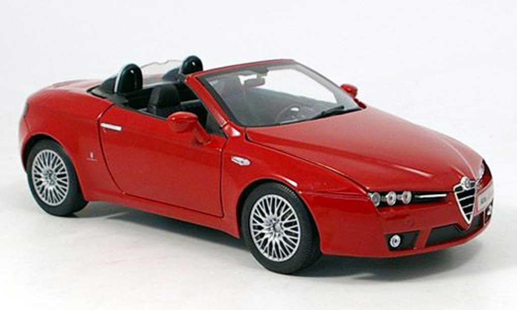 Alfa Romeo Spider 1/18 Norev red 2006 diecast model cars