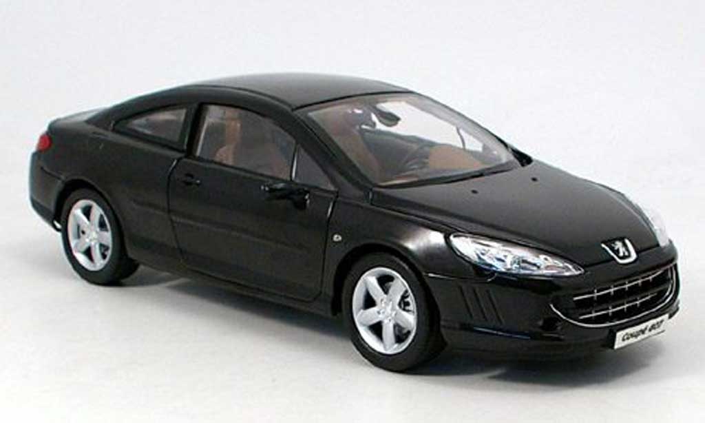 Peugeot 407 coupe 1/18 Norev coupe black 2005 diecast model cars