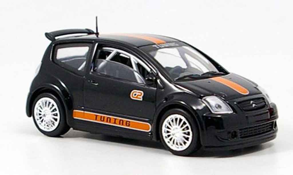 Citroen C2 1/43 Solido tuning black diecast model cars