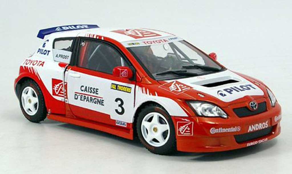 Toyota Corolla Trophee Andros 1/18 Solido Trophee Andros no.3 prost collection 2006 diecast model cars