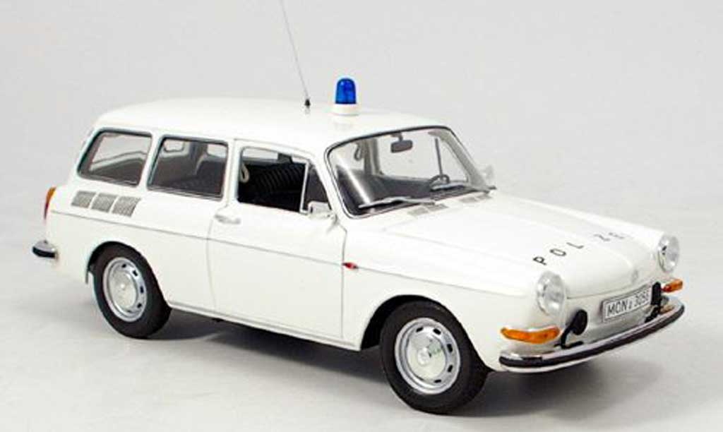 Volkswagen 1600 1/18 Minichamps l variant polizei 1972 diecast model cars