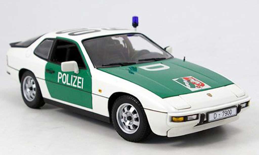 Porsche 924 1/18 Minichamps police autoroute dusseldorf diecast model cars