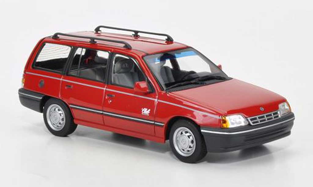 Opel Kadett E 1/43 Minichamps E Caravan red 1989 diecast model cars