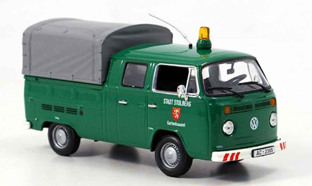 Volkswagen Combi 1/43 Minichamps t2 doka pritsche stadt stolberg grun diecast model cars