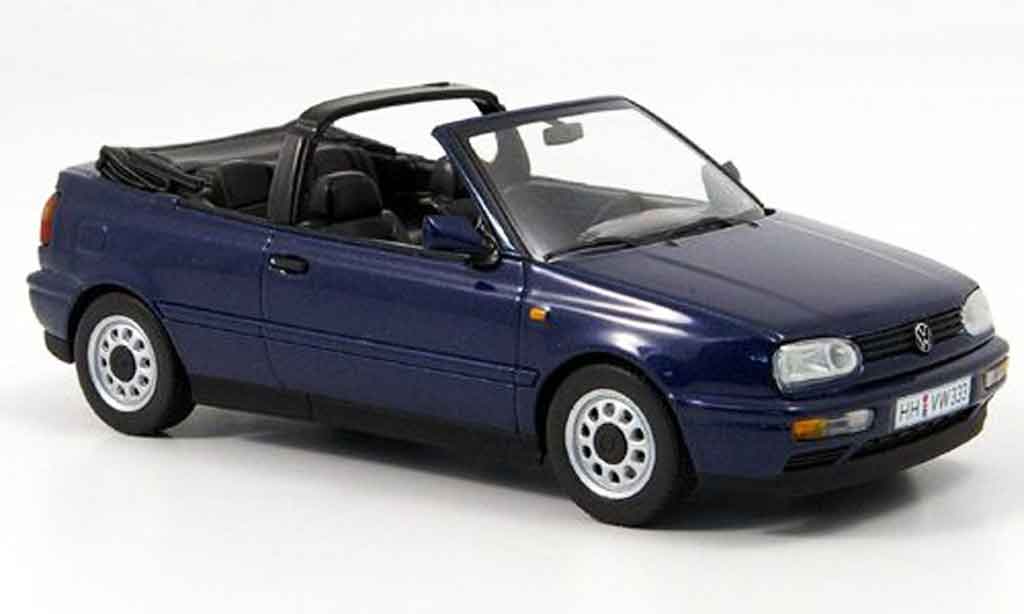 Volkswagen Golf III 1/43 Minichamps III cabriolet blue 1993 diecast model cars