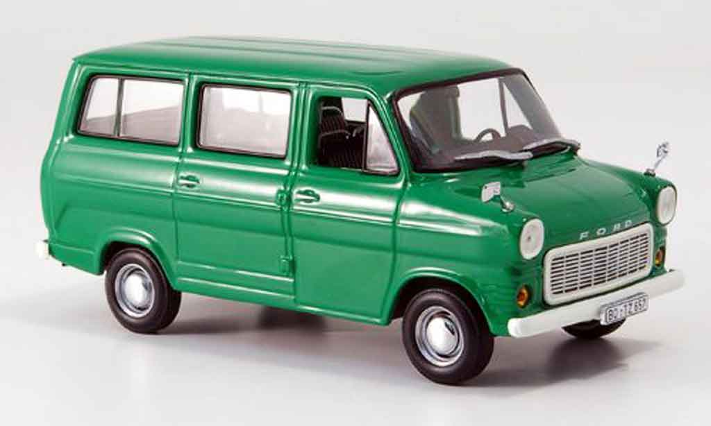 Ford Transit 1/43 Minichamps Bus grun 1974 diecast model cars