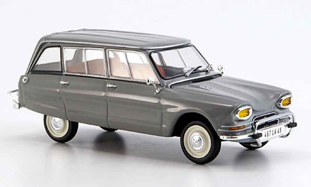Citroen Ami 6 1/43 Minichamps break grey diecast model cars