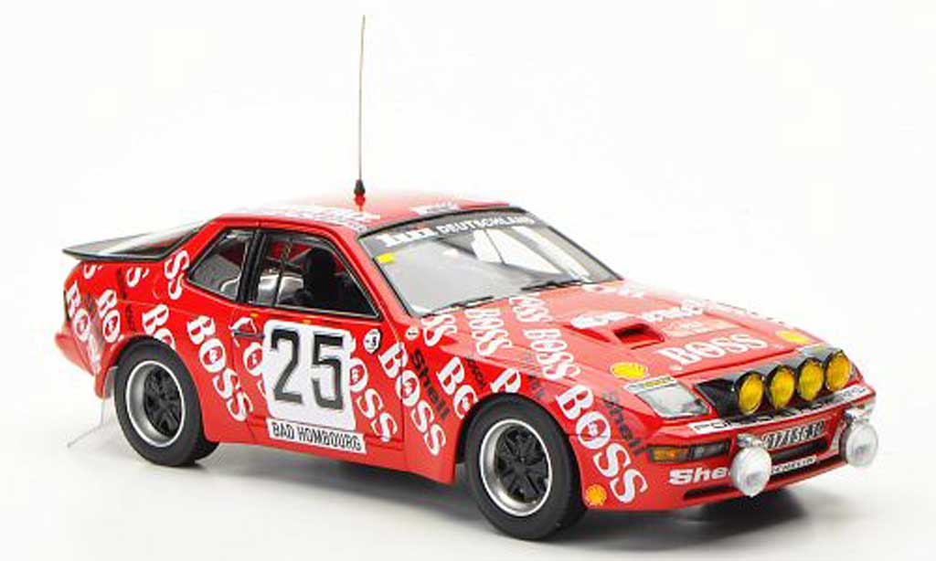 Porsche 924 1982 1/43 Minichamps 1982 Carrera GTS No.25 Boss Barth / Kussmaul Rally Monte Carlo diecast model cars