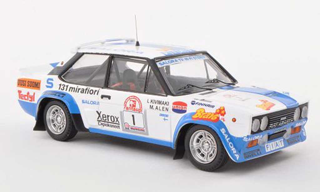 Fiat 131 Abarth 1/43 Trofeu Abarth No.1 Rally Finnland 1980 M.Alen/I.Kivimeki diecast model cars