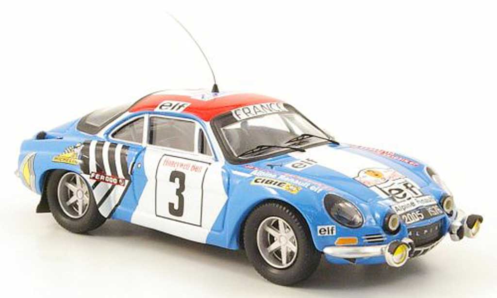Alpine A110 1/43 Trofeu 1600S No.3 Nicolas/DelferrierRally Marokko 1974 diecast model cars