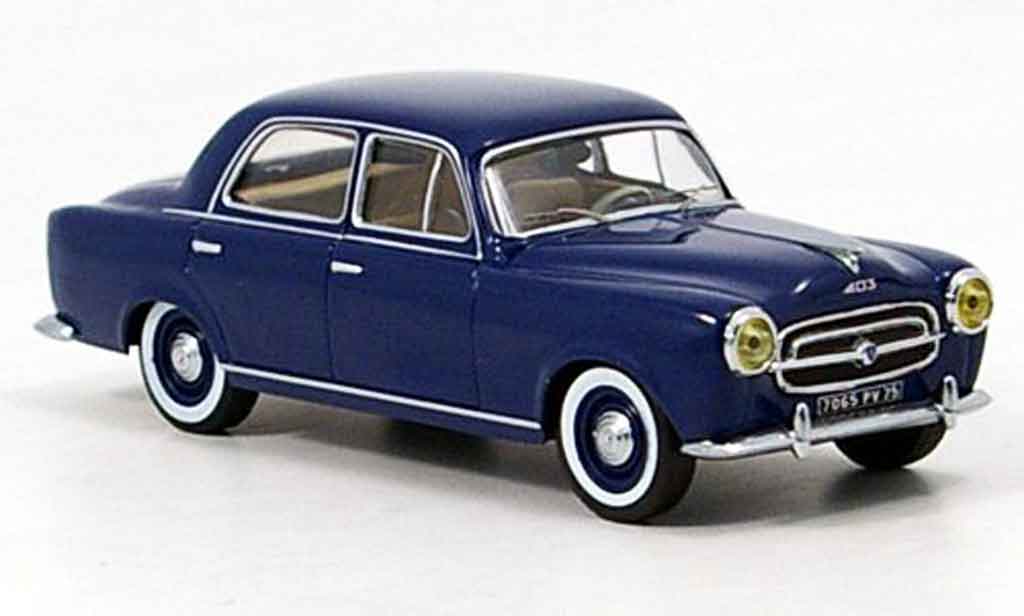 Peugeot 403 Berline 1/43 IXO Saloon blue 1956 diecast model cars