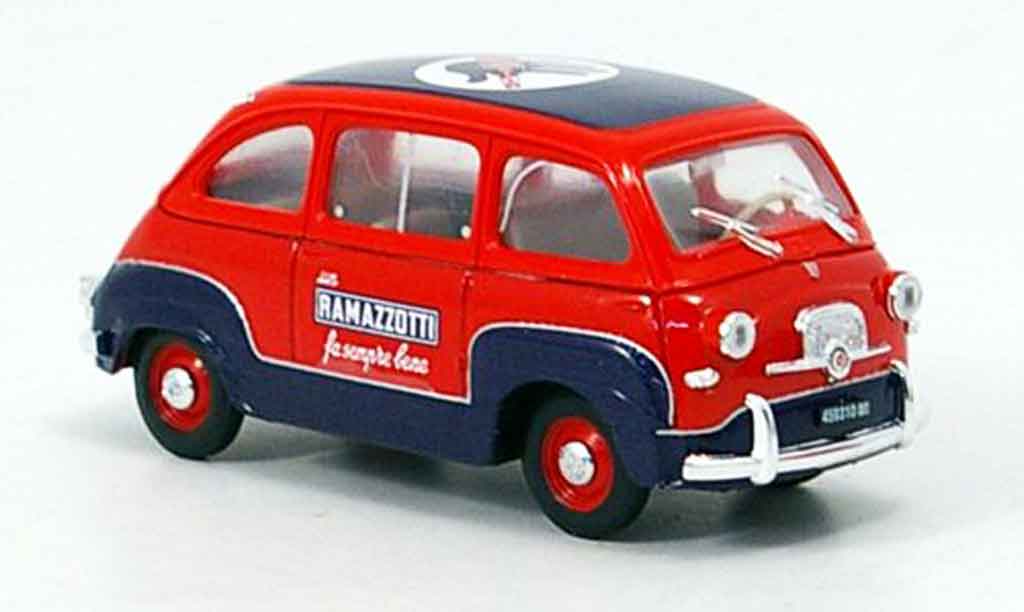 Fiat 600 1/43 Brumm Multipla Ramazzotti 1960 diecast model cars
