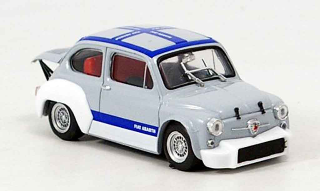 Fiat Abarth 1000 1/43 Brumm Gruppe 2 grey blue 1970 diecast model cars