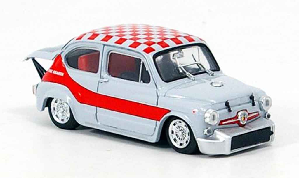 Fiat Abarth 1000 1/43 Brumm Gruppe 5 grey red 1968 diecast model cars
