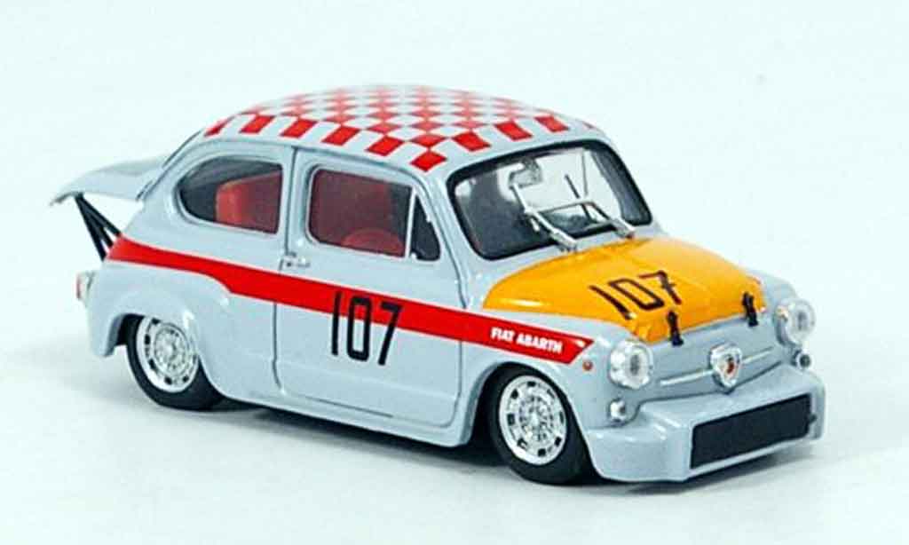 Fiat 500 1/43 Brumm Abarth 1000 No.107 km Nurburgring 1967 diecast model cars