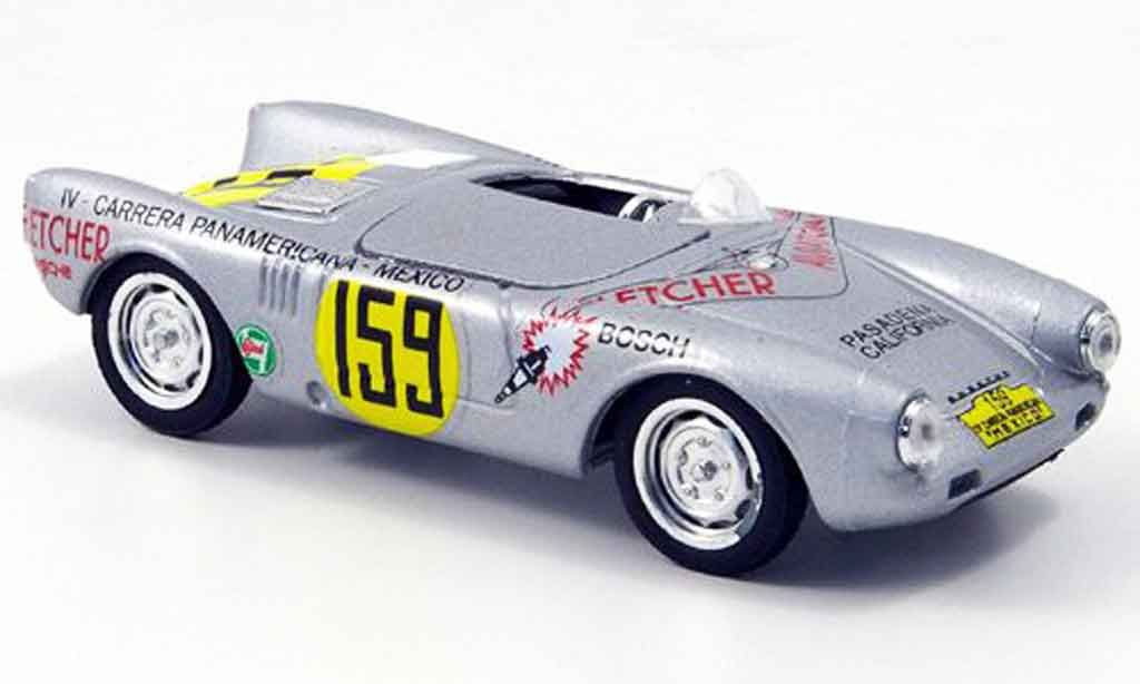 Porsche 550 1953 1/43 Brumm 1953 Spyder No.159 Carrera Mexico diecast model cars