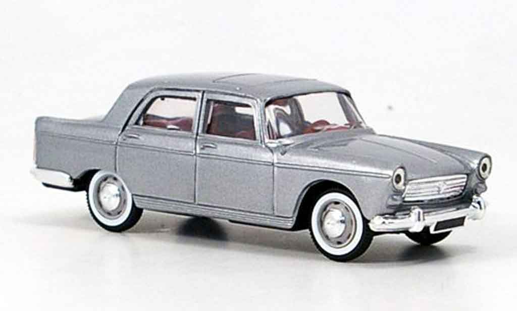 Peugeot 404 Berline 1/43 Norev Saloon grey metallisee diecast model cars