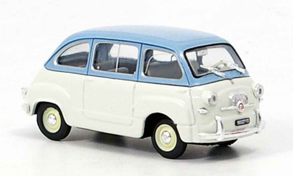 Fiat 600 1/43 Brumm Multipla blue grey 1956 diecast model cars