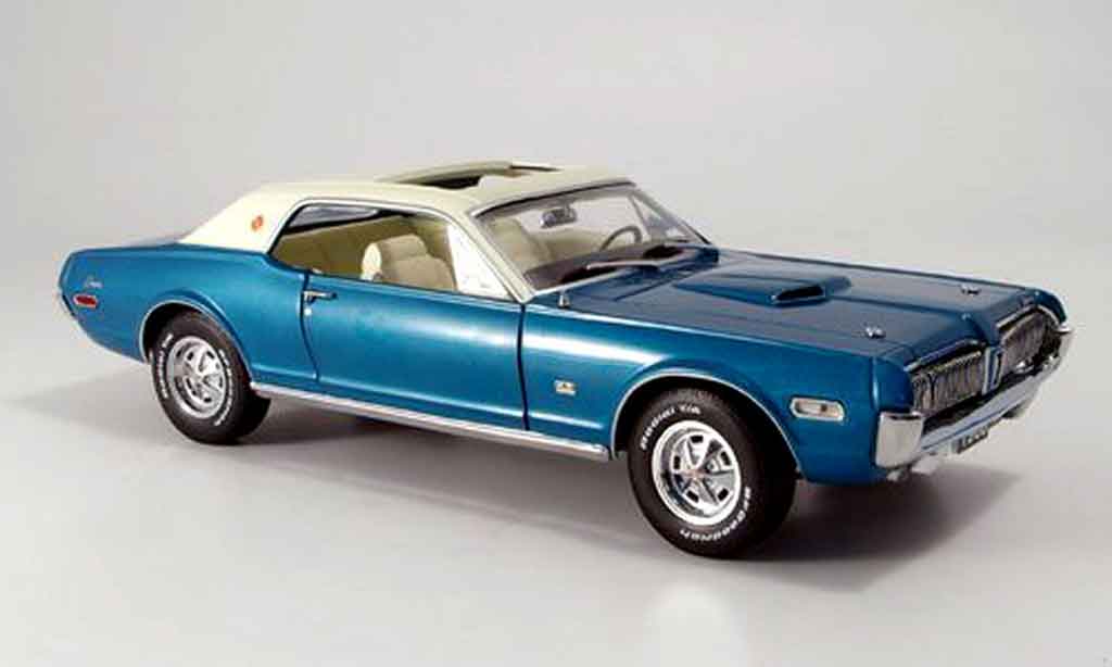 Mercury Cougar 1/18 Sun Star xr7g blue white 1968 diecast model cars