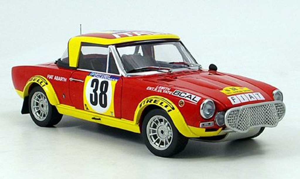 Fiat 124 Abarth 1/18 Sun Star Abarth ulyate east african safari 1975 diecast model cars