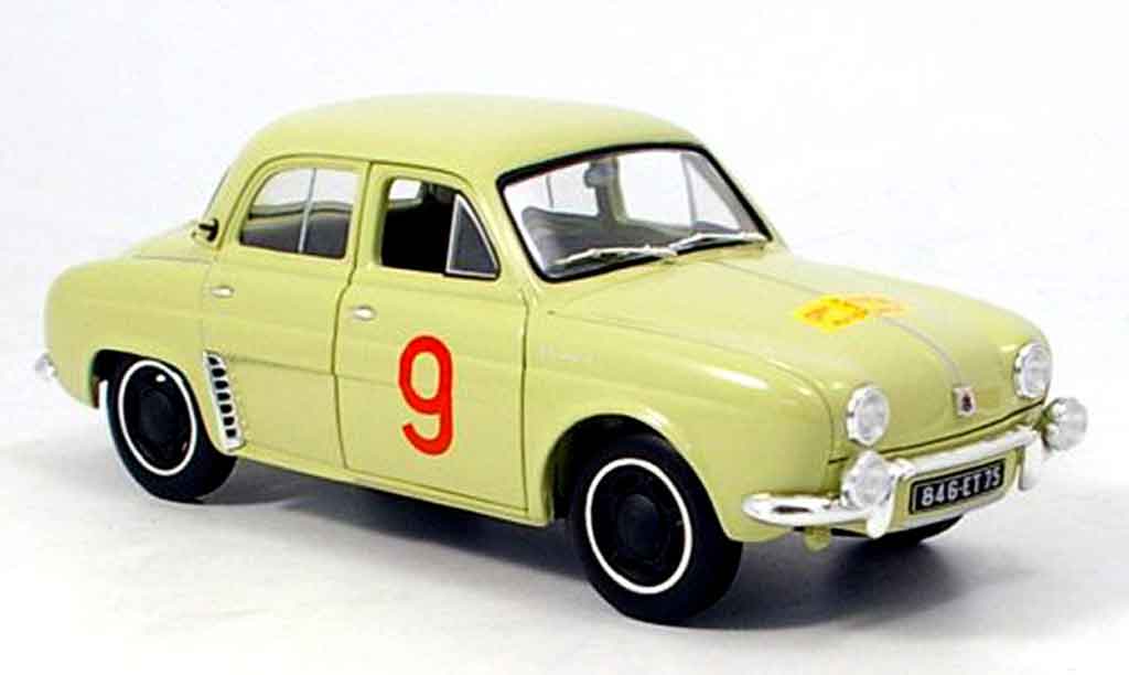Renault Dauphine 1/18 Norev no.9 tour de course 1956 diecast model cars