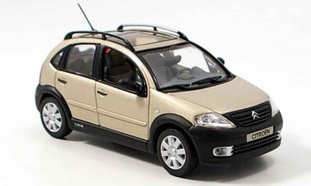 Citroen C3 1/43 Norev x tr beige 2004 diecast model cars