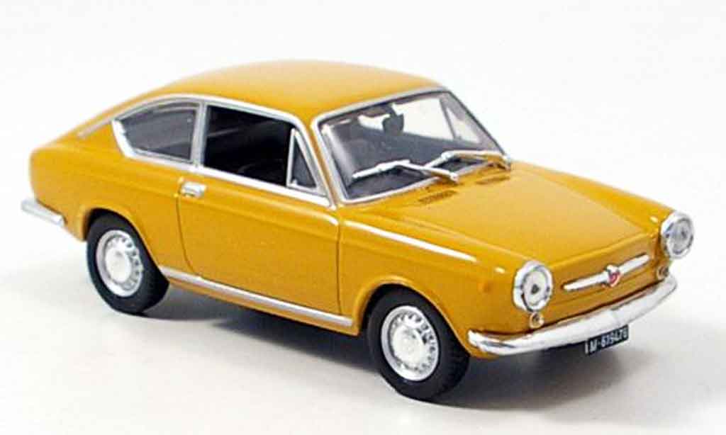 Seat 850 1/43 Norev coupe yellow 1967 diecast model cars