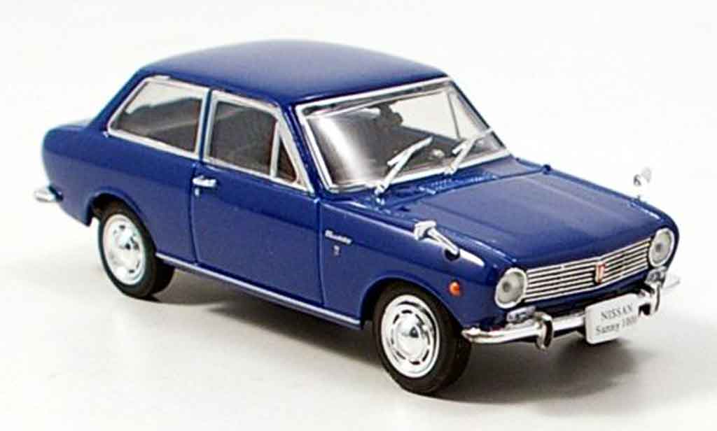 Nissan Sunny 1000 1/43 Norev 1000 blue 1966 diecast model cars