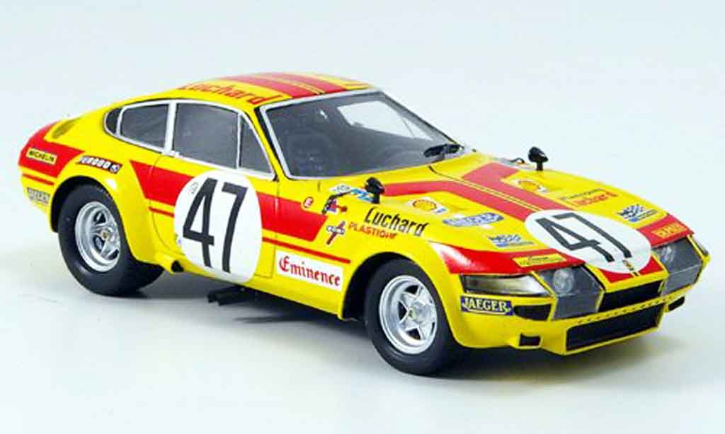 Ferrari 365 GTB/4 1/43 Red Line GTB/4 no.47 le mans 1975 diecast model cars