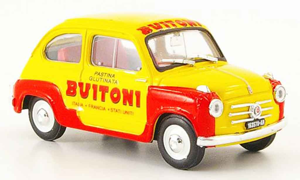 Fiat 600 1/43 Brumm Pasta Buitoni 1955 diecast model cars