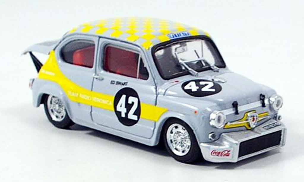 Fiat Abarth 1000 1/43 Brumm No.42 Swart dritter Zandvoort 1969 diecast model cars