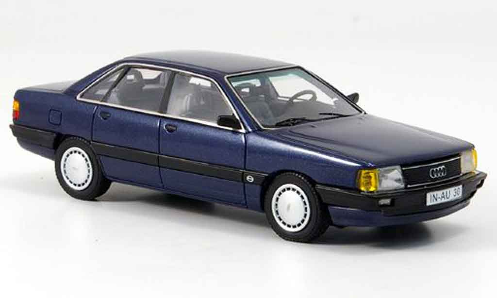 Audi 100 1/43 Neo (Typ44) blue 1982 diecast model cars