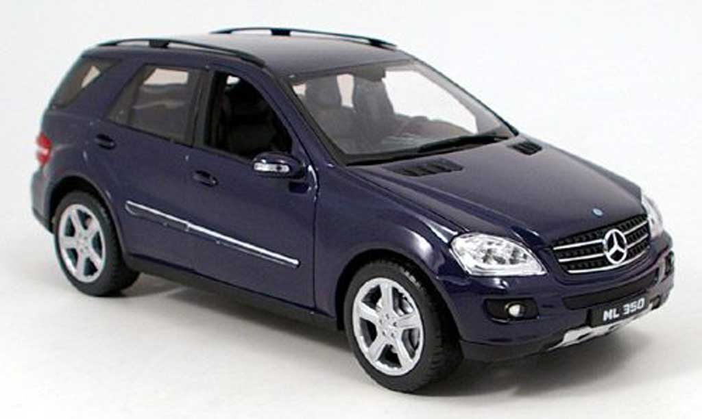 Mercedes Classe M 1/18 Welly ml 350 (w164) blue diecast model cars