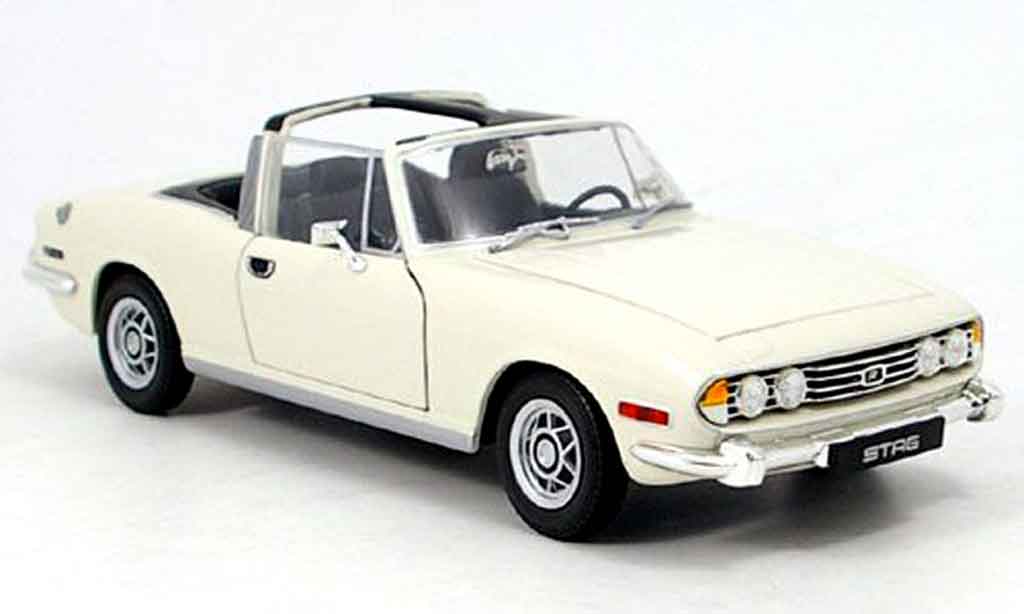 Triumph Stag 1/18 Jadi white 1978 diecast model cars