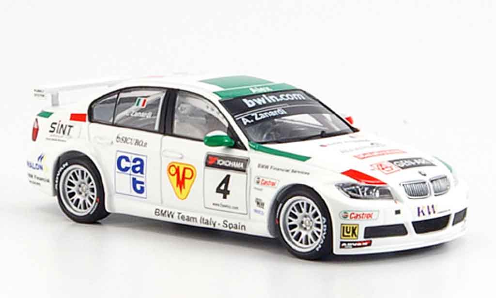 Bmw 320 E90 1/43 Minichamps E90 si 3er WTCC Zanardi 2006 diecast model cars