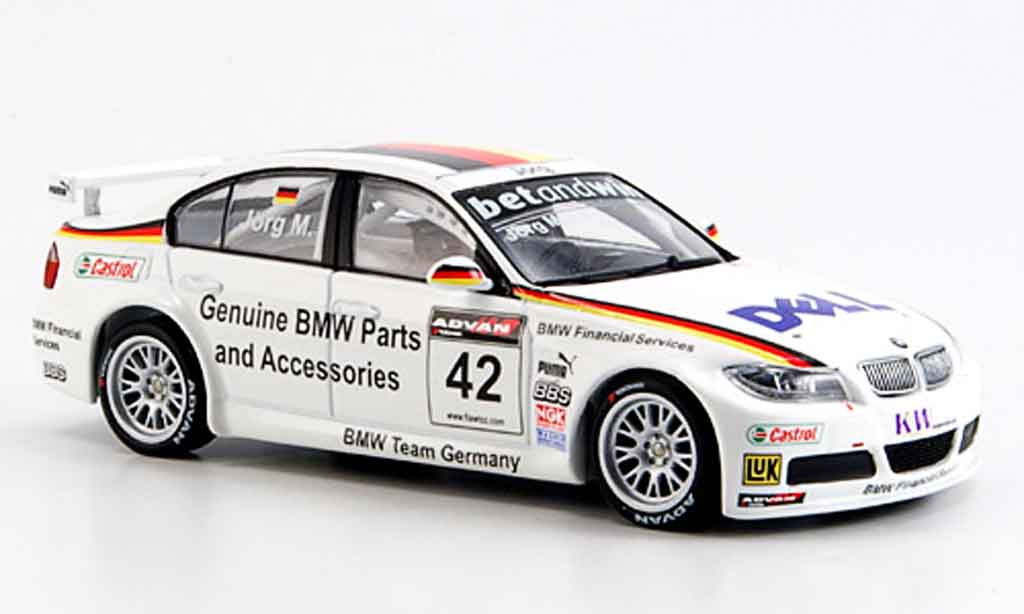 Bmw 320 E90 1/43 Minichamps E90 si 3er WTCC J.Muller 2006 diecast model cars