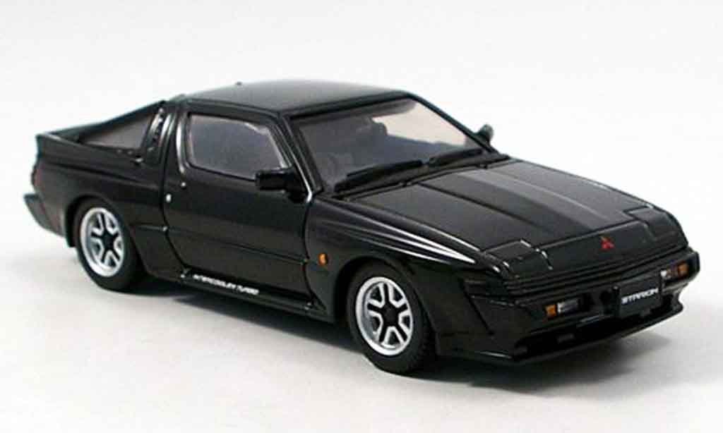 Mitsubishi Starion 1/43 Aoshima 2600 GSR VR black 1988 diecast model cars