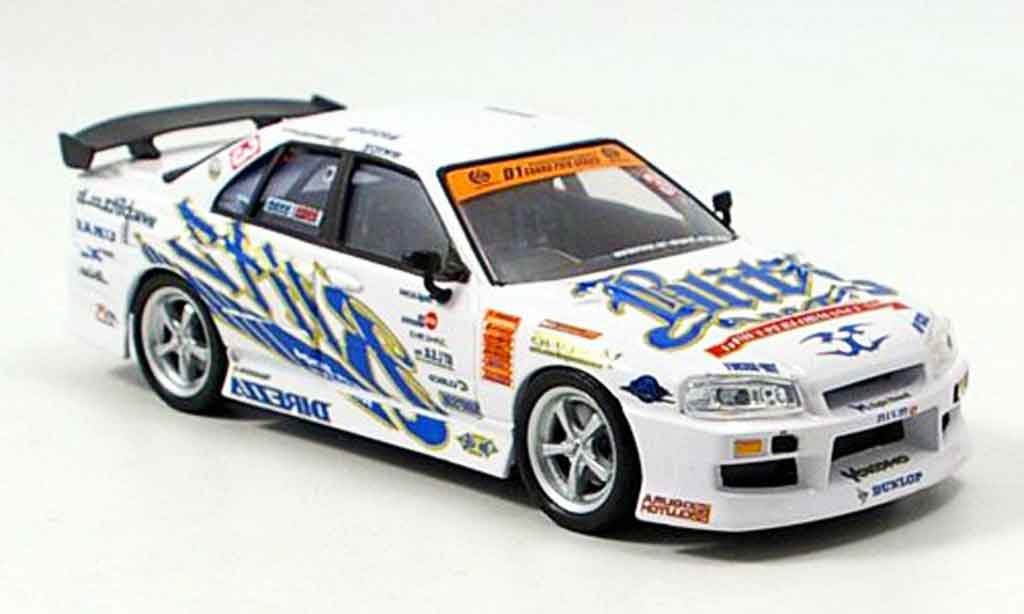 Nissan Skyline R34 1/43 Aoshima R34 Blitz 2004 diecast model cars