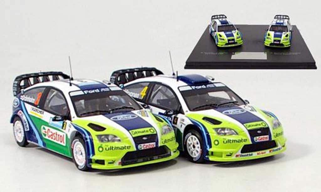 Ford Focus RS WRC 1/43 IXO RS WRC Set avec zwei Modellen 2006 diecast model cars