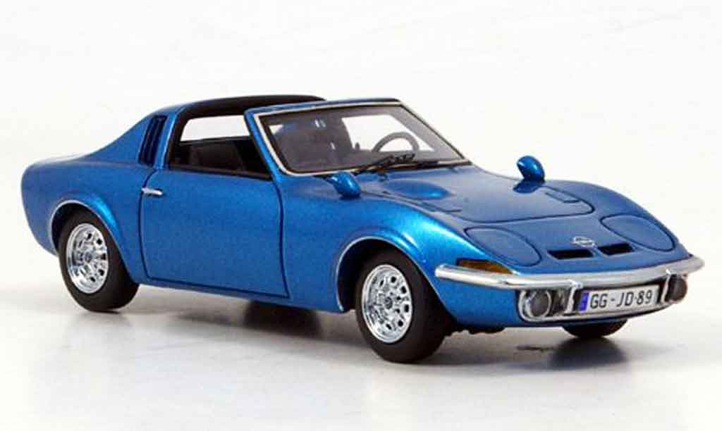 Opel GT Aero 1/43 Neo blue 1969 diecast model cars