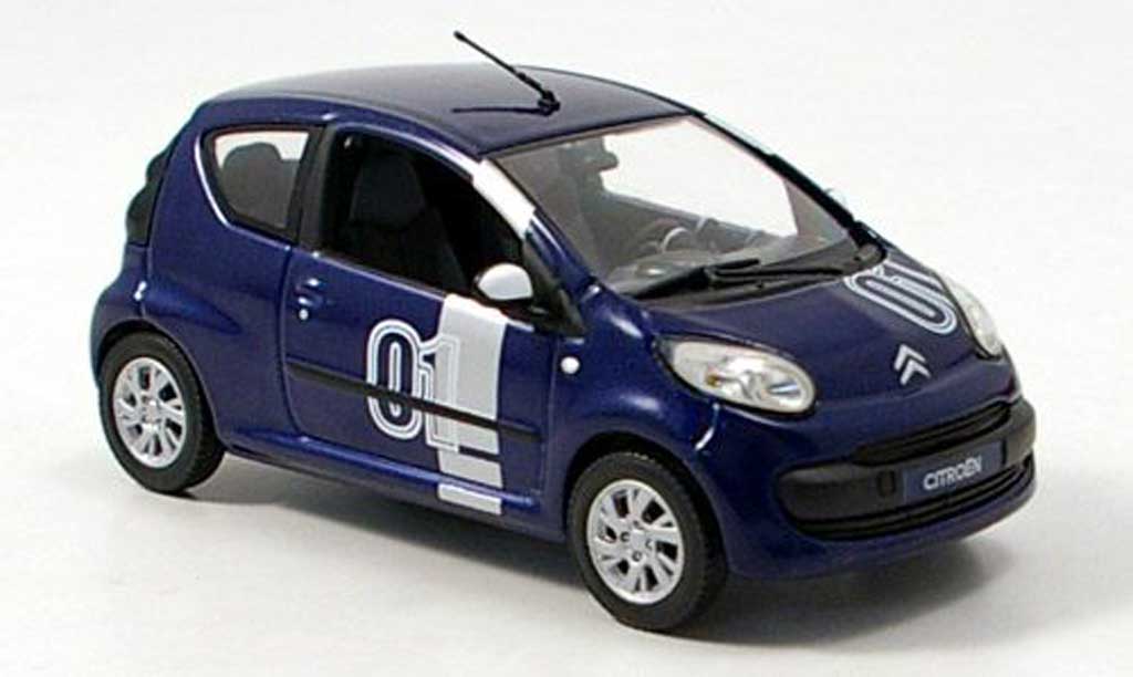 Citroen C1 1/43 Norev Chrono No.01 blue 2007 diecast model cars