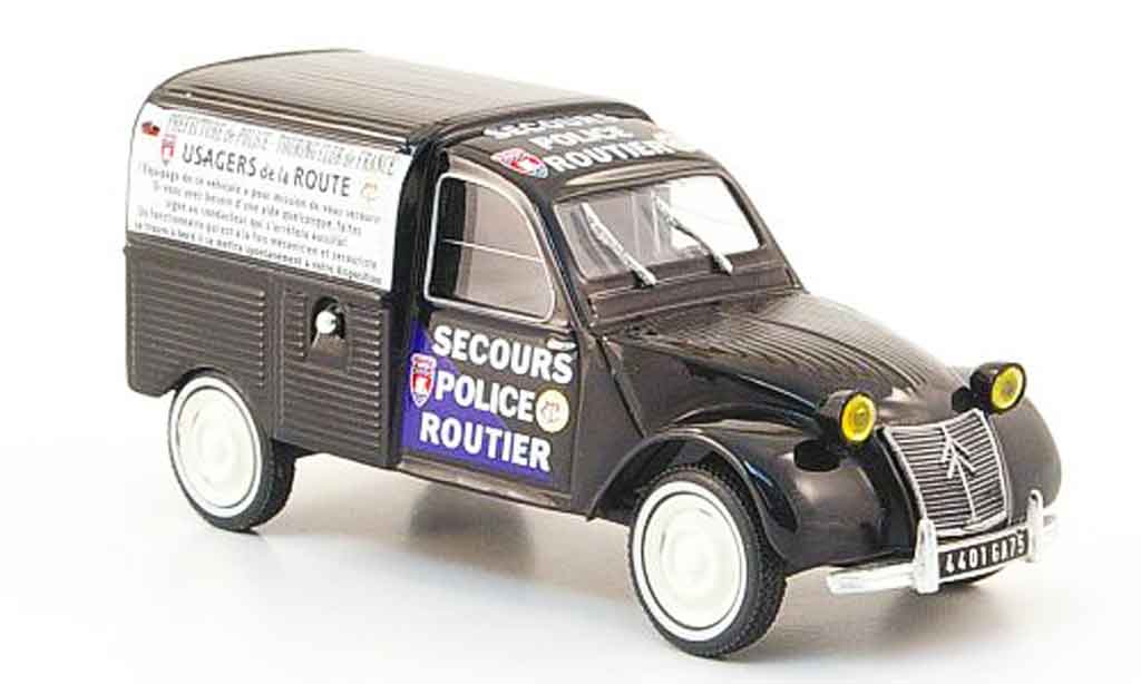Citroen 2CV 1/43 IXO kastenente secours police routier diecast model cars