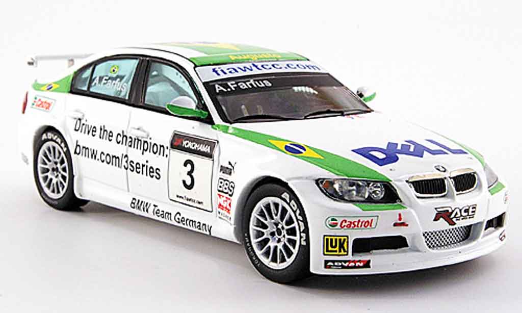 Bmw 320 E90 1/43 Spark E90 si No.3 A.Farfus WTCC 2007 diecast model cars