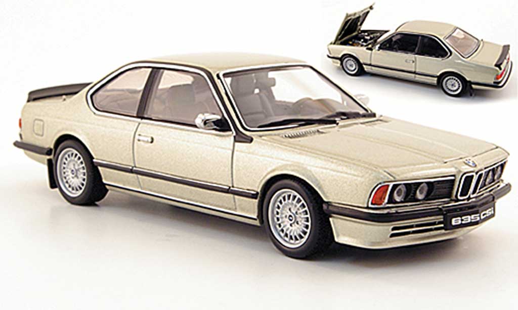 Bmw 635 CSI 1/43 Autoart beige diecast model cars
