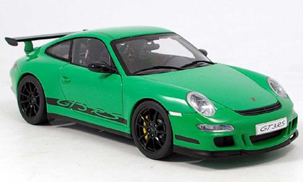 Porsche 997 GT3 RS 1/18 Autoart GT3 RS 2006 grun/black diecast model cars